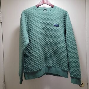Eddie Bauer Green Quilted Men's Sweater
